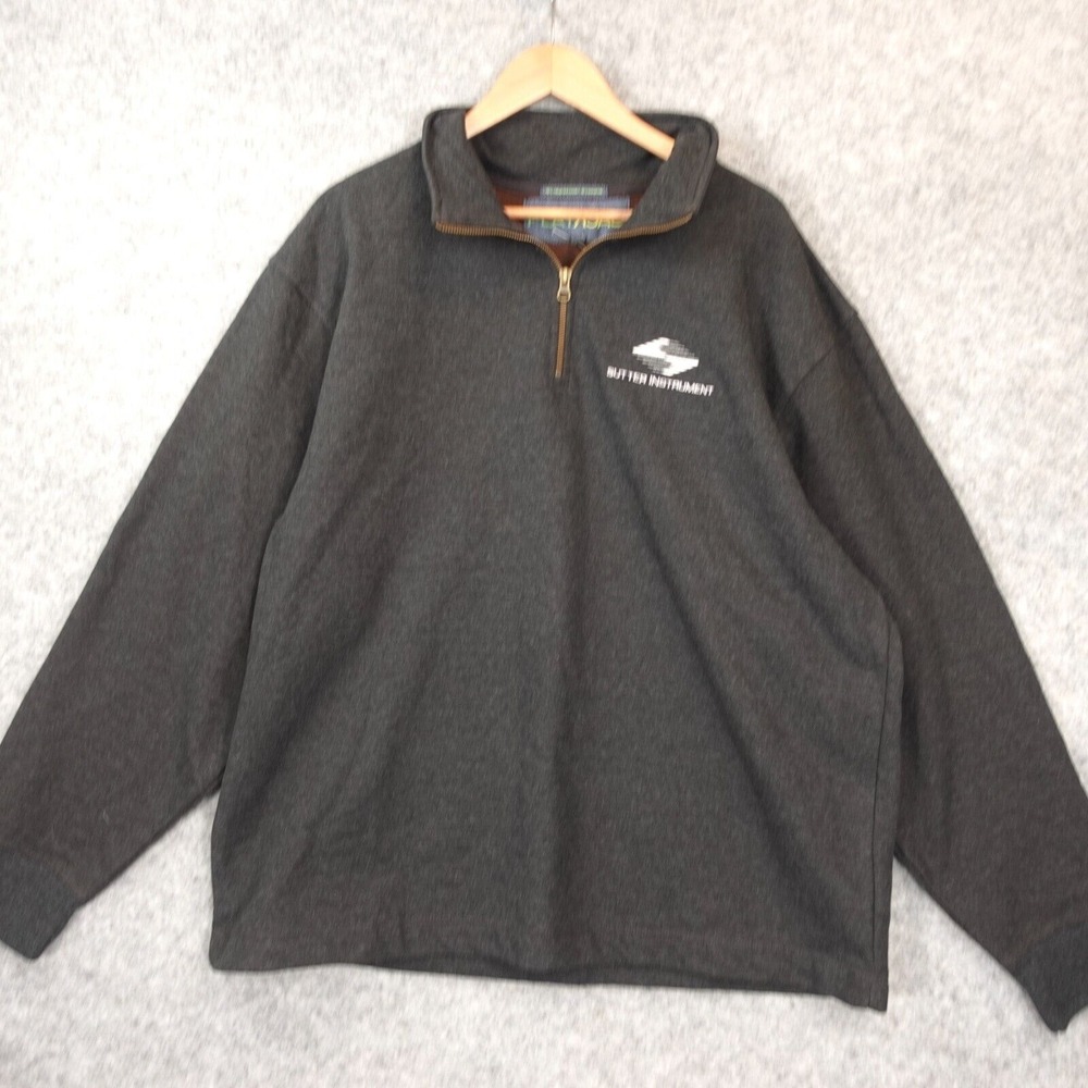 Oversized Comfort Sweatshirt‎ 2XL Gray PLAYBACK Sutter Instrument Loose 1/4 Zip
